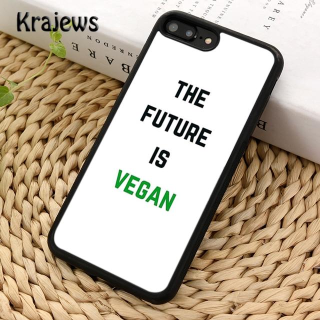 Krajews VEGAN ZITATE LIEBE VEGGIE Weiche Handyhülle Cover Für iPhone 14 5 6s 7 8 plus X XR XS 11 12 13 pro max Samsung S21 S22ultra