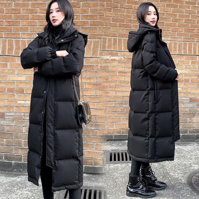 Winter Damenbekleidung Daunen Baumwollgepolsterte Kleidung für Damen Winter Neu Überknie Studenten Locker Große Größe Verdickt Gepolsterte Jacke