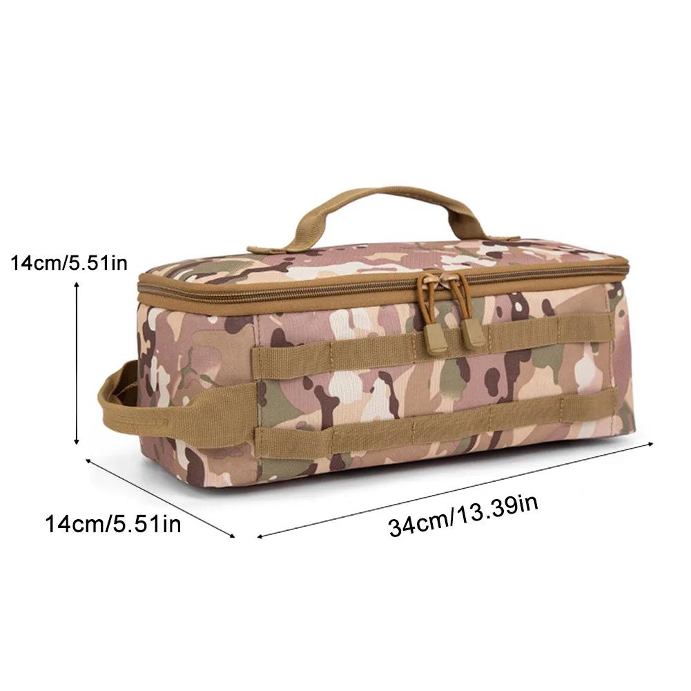 9/14L Geschirr-Organizer Oxford-Stoff Tragetasche Campinggeschirr Aufbewahrungstasche Wasserdicht BBQ Picknicktasche Outdoor-Zubehör