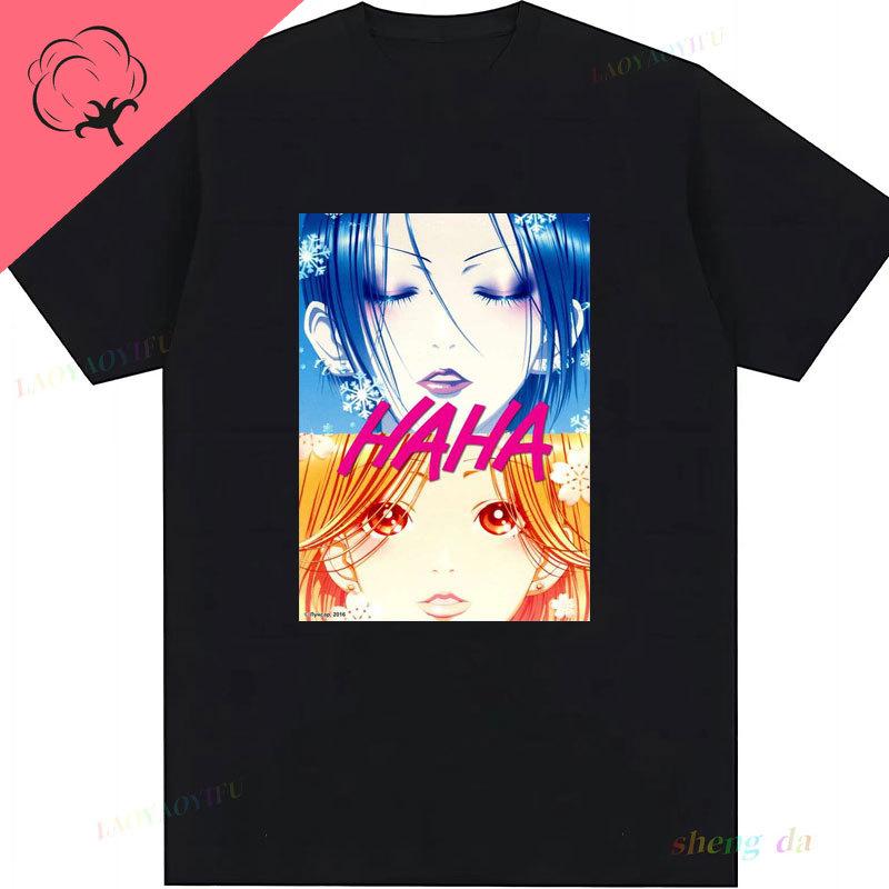 Japanese Anime Shirt NANA HACHI T Shirt Graphic Tees Short Sleeve Casual Kawayi Harajuku Y2k Clothes Unisex Women Cartoon Tops