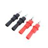 High-conductivity Multimeter Test Leads 4Pcs with Insulated Alligator Clips Non-Slip Handle for Testing
