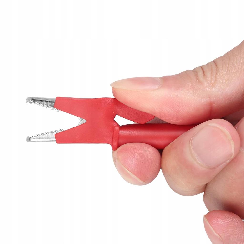 Rosfix Przewody Pomiarowe do Multimetru – Krokodylki 1000V 15A | Długość 100 cm | Izolacja Silikonowa, Odporne na Wysokie Temperatury