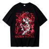 Hazbin Hotel Alastor Angel Dust Print Pure Cotton Tshirt Summer Mens and Womens Casual Fashion Short Sleeve Couples Wear