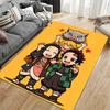 Cute Anime Characters On Yellow Suitable As a Non-slip Mat for the Living Room or Bedroom Sofa