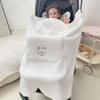 Winter Fleece Baby Blanket Waist Stool Cloak Stroller Blankets Thicken Warm Infants Cloak Cart Cover Blanket Bedding Baby Stuff