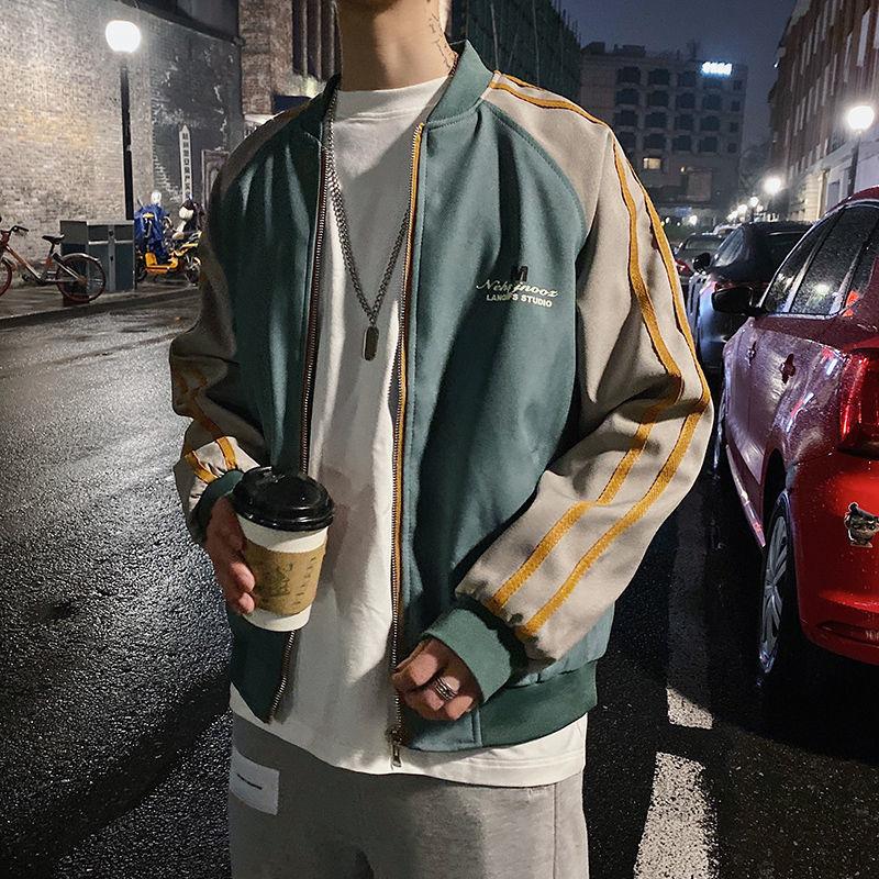 Spring and Autumn Men's All-match Baseball Uniform Jacket Student Loose Jacket