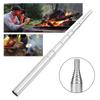 4pcs Outdoor Stainless Steel Collapsible Fire Bellows Blowing Tube Tool Camping Cooking