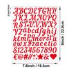 1 Inch Handwritten Letter Sticker Sturdy Multicolor Gift DIY Diary Hand Account English Alphanumeric Sticker