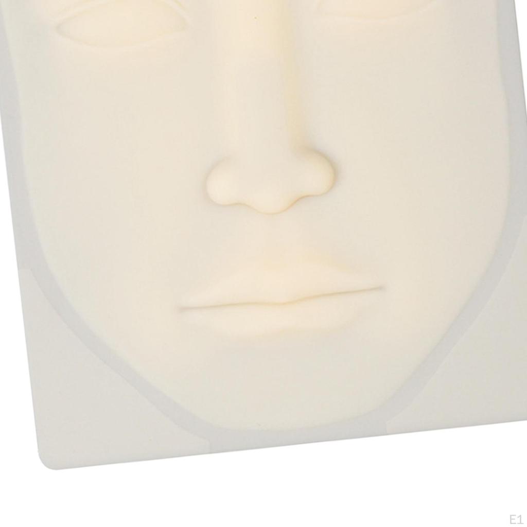 Multifunction 3D Silicone Eyebrow Lips Practice Simulation Skin Tool, Aid Training Board
