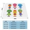 Noodle & Pals Micro Super Simple Blanket Flannel Winter Nursery Rhymes Songs Multifunction Soft Throw Blanket Outdoor Rug Piece