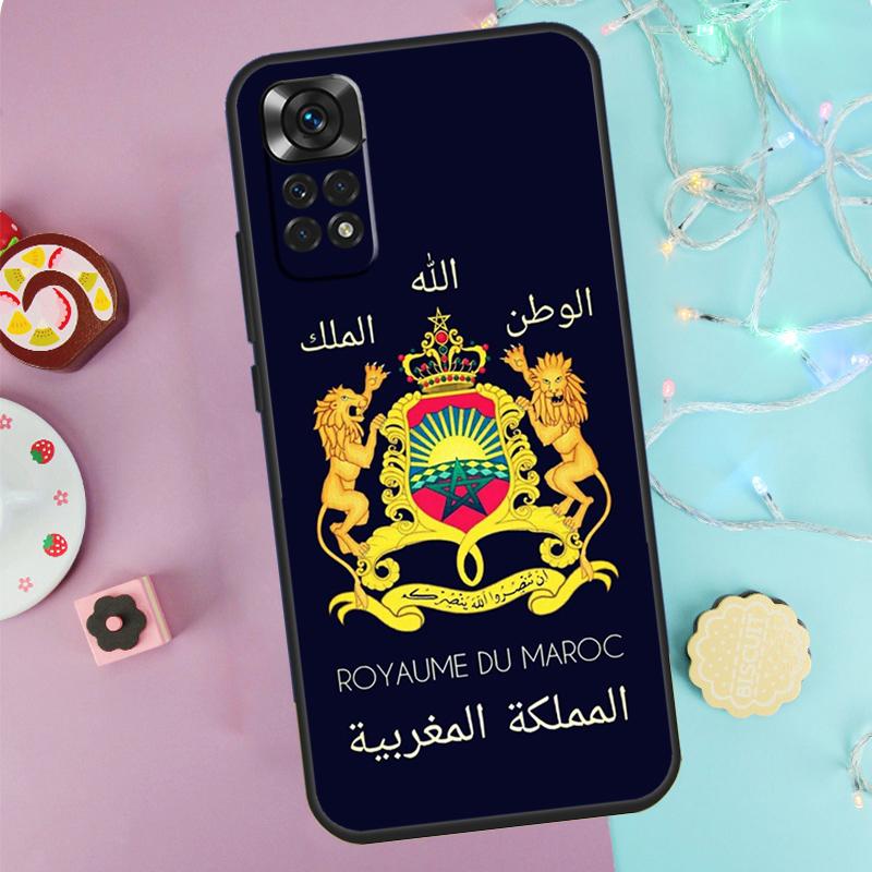 Morocco Flag Coat Of Arms Case For Xiaomi Redmi Note 14 Pro 9 10 11 12 13 9S 10S 11S 12S Redmi 14C 10C 12C 13C Cover
