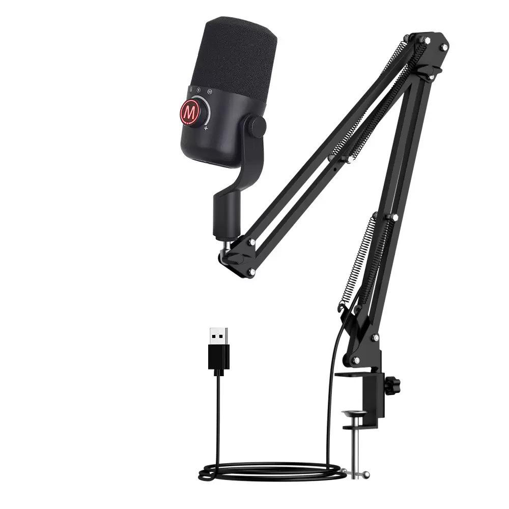USB Condenser Microphone for Recording, Gaming, Streaming, Singing - Desktop Mic for PC and Mobile Phone.