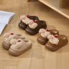 Winter Cute Children Home Slippers Plush Warm Thick Bottom Slides Cartoon Comfortable Non-Slip Slippers Indoor Outdoor Men Casual Slippers
