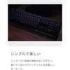HKW Typewriter-Style Mechanical Keyboard Blue Switches JIS 109-Key Wired USB Japanese Keyboard (Black)