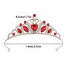 Heart-Shaped Crystal Headpiece Crown Bling Bling Children's Crown  Ballet Performance
