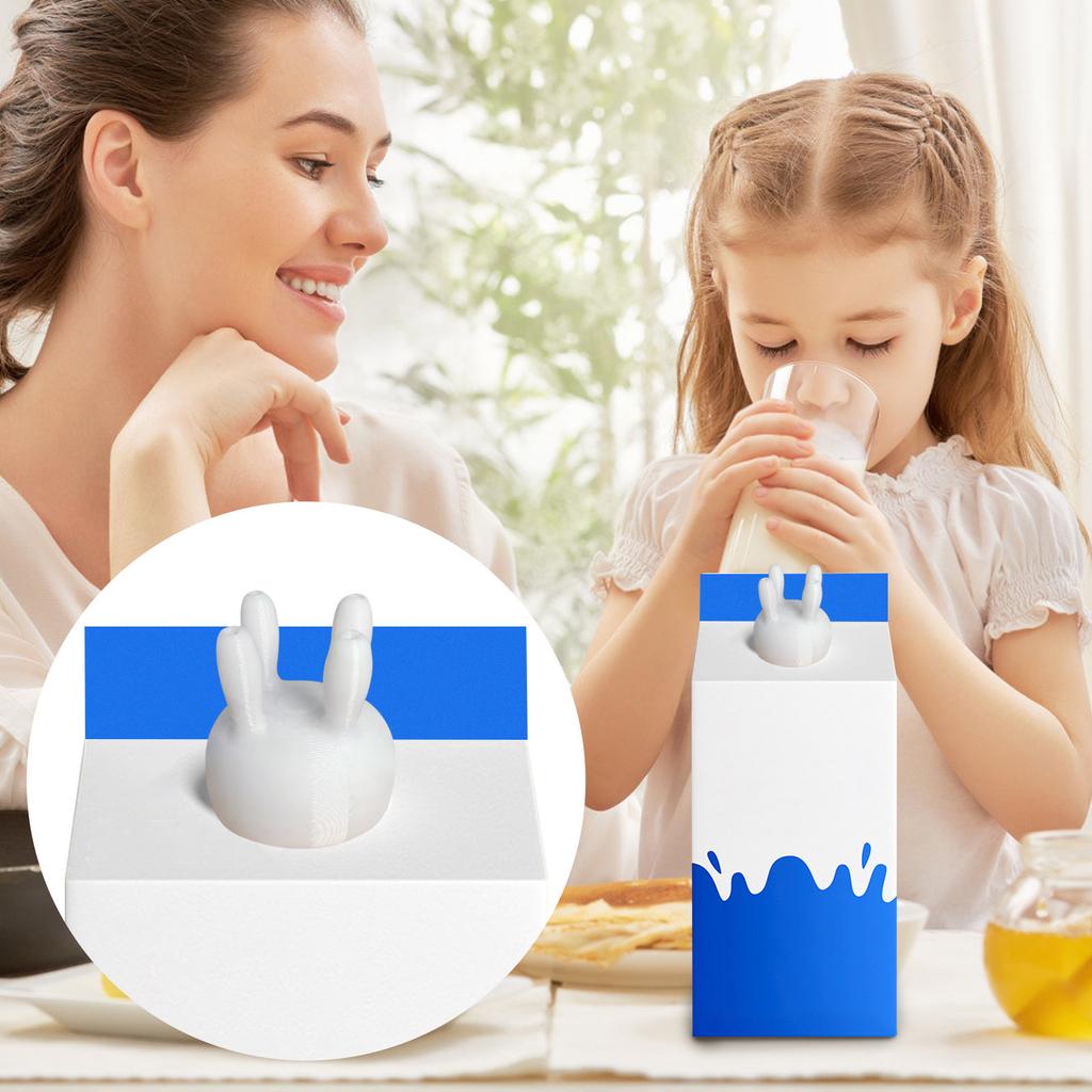 3D Printing Milker Tool Milk Bottle Cap, Creative Bottle Cap, Funny And Humorous Bottle Cap, Milk Diverter