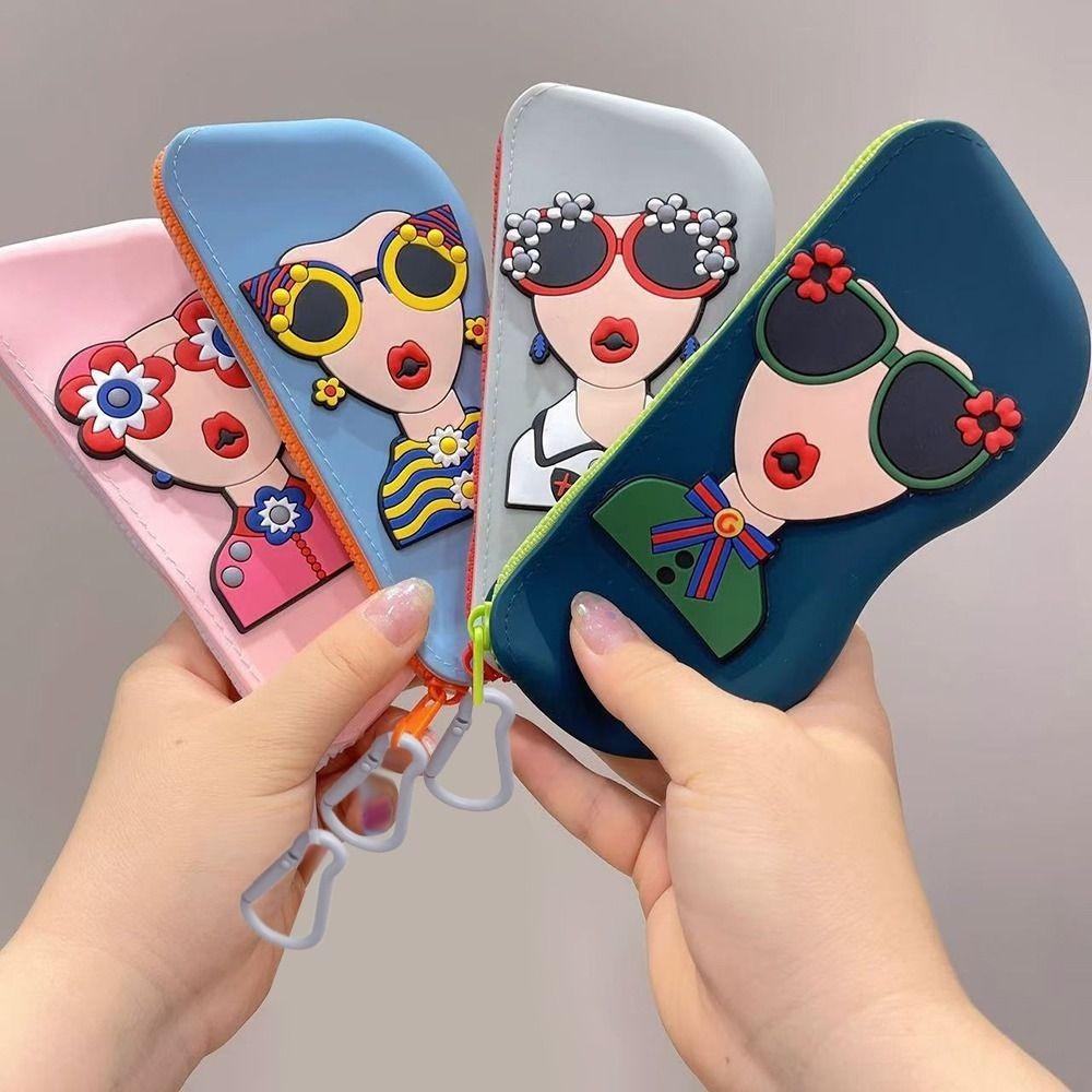 Portable Multifunctional Glasses Bag Waterproof Silicone Small Items Bags Dustproof Coin Purse
