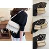 Fashionable Woven Textured Lace And Tassel Decoration Women Casual Shoulder Bag For Daily Use And Vacation