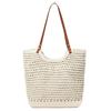 Crochet Shoulder Bag, Large Capacity Tote Bag, Lightweight Knit Handbag, Summer Beach Tote Purse for Women Holiday Commuting Daily Use