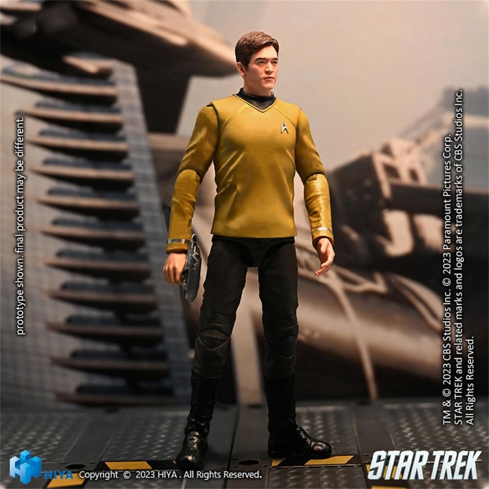 HiPlay HIYA 1/18 Scale EXQUISITE MINI Series Star Trek Sulu EMS0259 Movable Action Figure with Accessories, Full Set