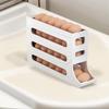Egg Storage Rack - 4-Tier Auto Rolling - Roll Down Dispenser