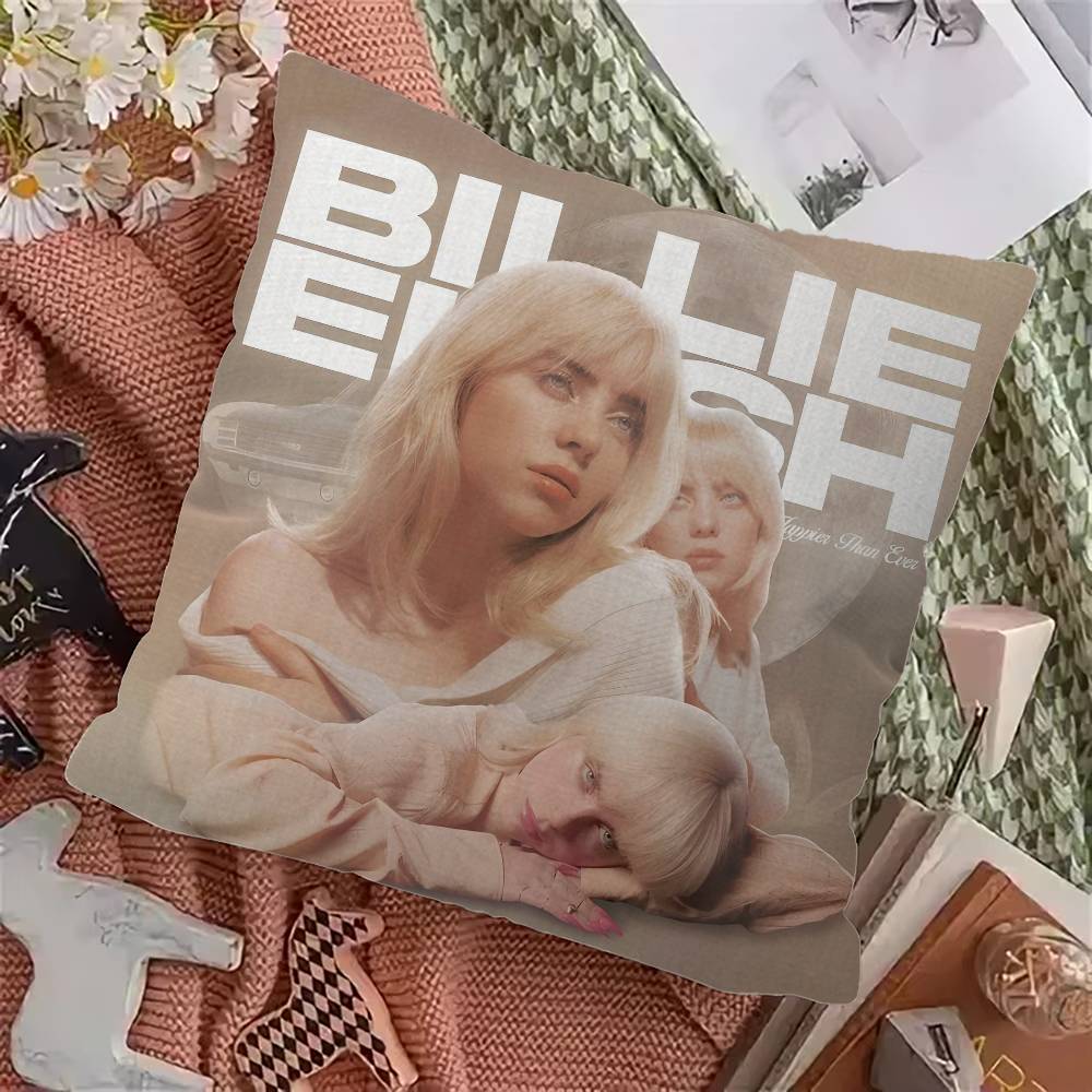 Sångaren Billie EilishS Kudde Animekudde Soffsäng Huvudkudde Överdrag Kuddfodral x cm Mode