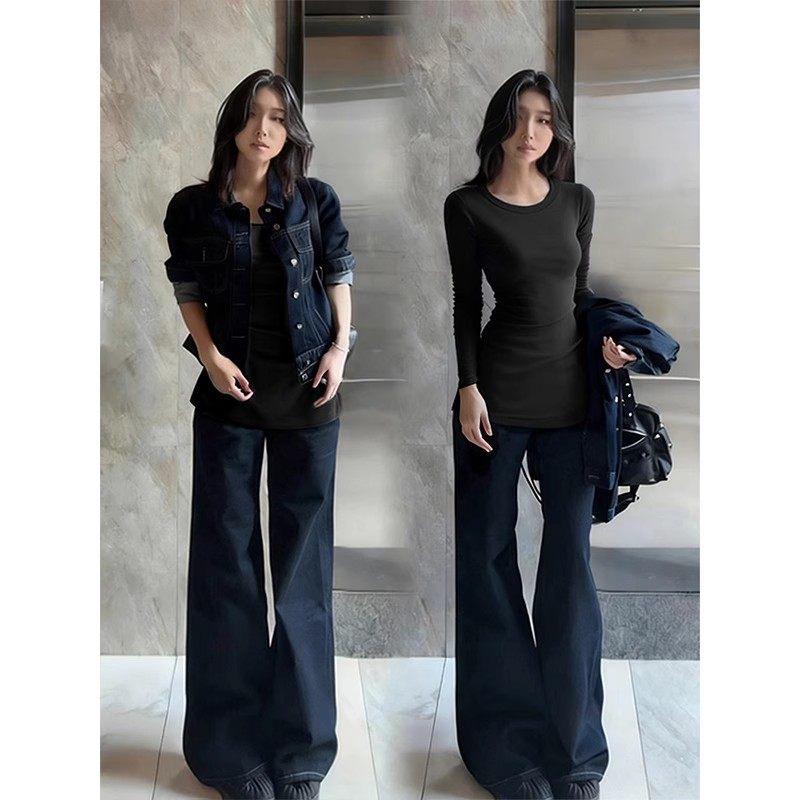 

Women s Slim Fit Medium-Long White Base Shirt: Hip-Covering, Fleece-Lined, New Autumn/Winter 2025 M (Recommended 95-105 lbs)