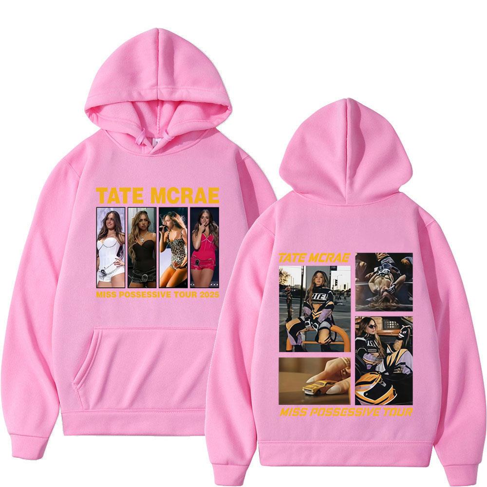 Tate McRae Miss Possessive Tour 2025 Graphic Hoodie Men Women High-quality Sweatshirts Long-sleeved Fashion Comfort Sweatshirt