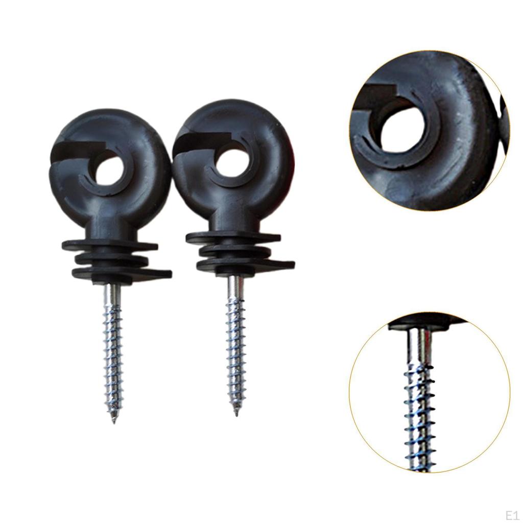 100 Stück Isolierhülsen für elektrische Zäune für den Einsatz im Garten und auf dem Bauernhof