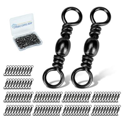 Piscorush Barrel Value for Salt and Freshwater Lure Line Fishing with Pack of Swivel, Pack, Corrosion-Resistant, Fishing, Swivels, Connectors, Tackle,