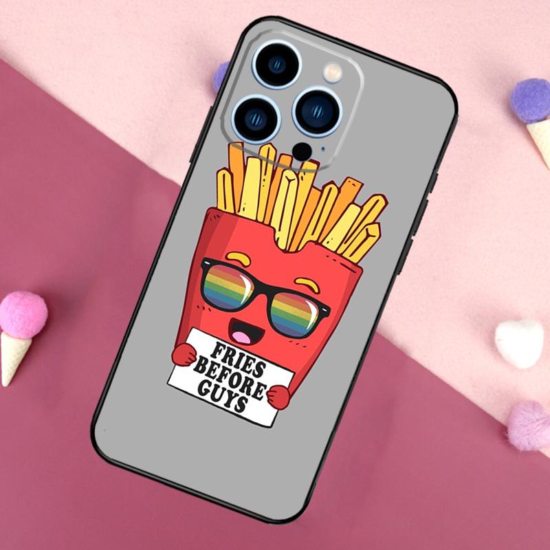 French Fries Before Guys Phone Case For iPhone 16 15 14 13 12 11 Pro X XR XS Max Plus Soft Shell TPU Cover