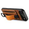 SUTENI H13 For iPhone 17 Air Case Card Holder Wristband Waxy Texture Leather+TPU+PC Ohone Cover