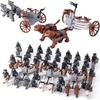 Serie di Film Esercito di Orchi Uruk-hai Legione di Carri lotr Action Figures Mattoncini Bambola Assembla Blocchi da Costruzione MOC Giocattoli Fai da te per regalo bambino