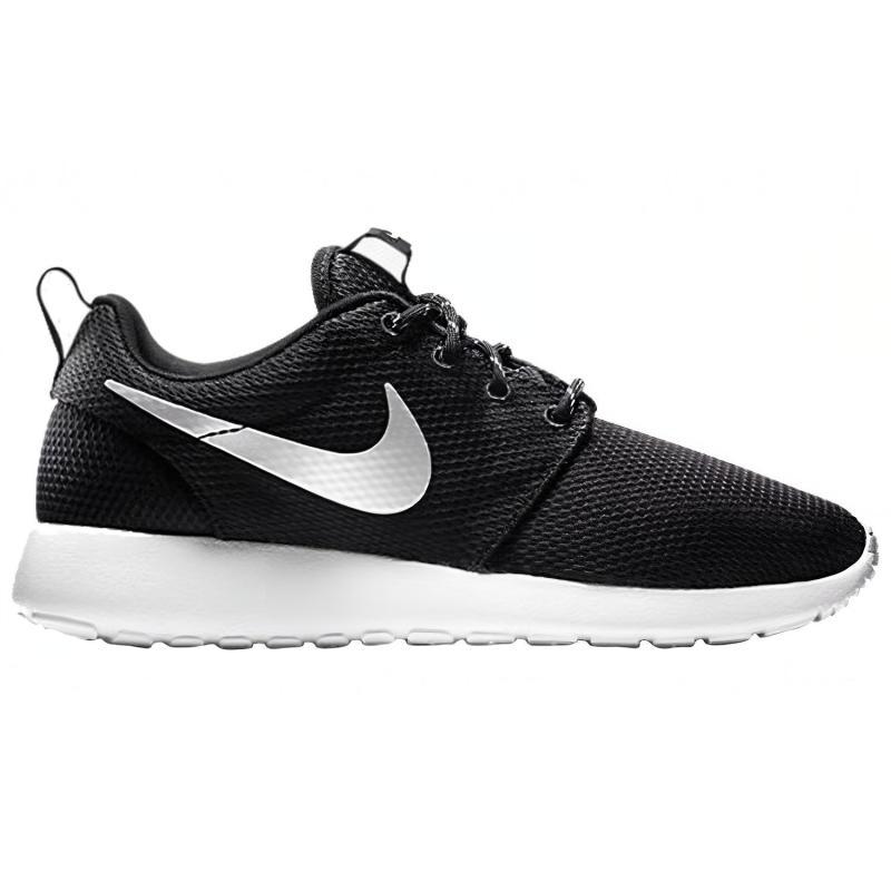 Nike Roshe One Black/Metallic Platinum White Women's Sneakers 511882-094
