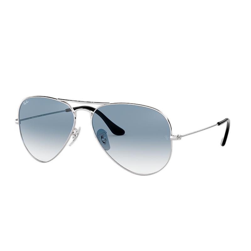 Ray-Ban Full Aviator Frame Round Metal Sunglasses Unisex 0RB3025 Gradient Color