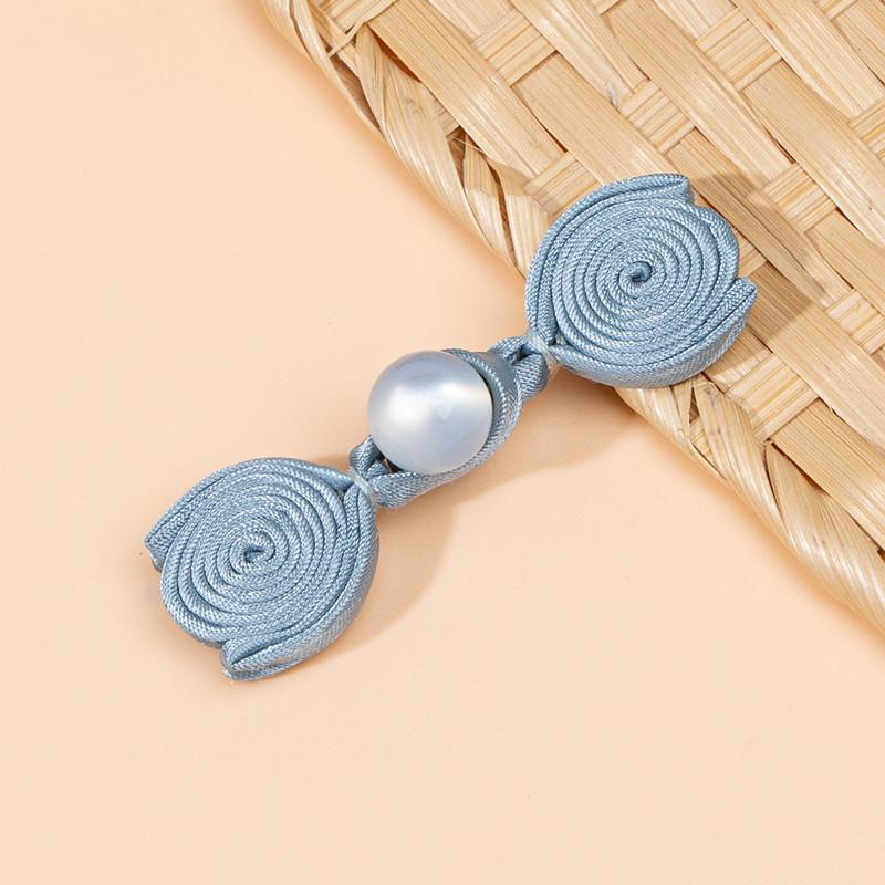 10pcs Jade Bead Flower Bud Frog Buttons Handmade Knot Closures for Qipao,Hanfu Tang Suit,Traditional Sew-On Garment Accessories