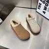 Shoes Women's Flat-soled Lazy Shoes with One Pedal, New Autumn and Winter Plush Warm Fluffy Shoes