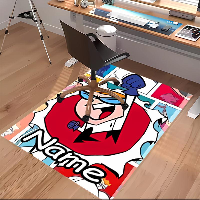 Custom personalization Dexter's Laboratory Print Area Rug - Soft, Washable Non-Slip Indoor Mat,Living Room,Home&Office Decorative Rug