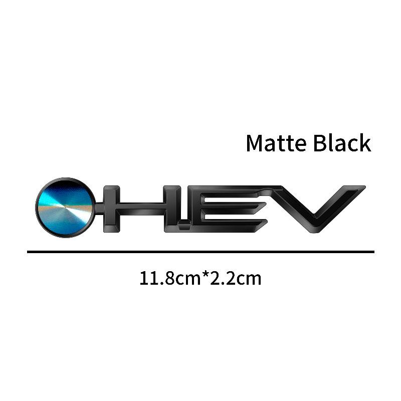 1Pcs ABS Plastic Car Styling HEV Logo Emblem Rear Bumper Tail Door Trunk Sticker For Camry Highlander Corolla Auris Hilux