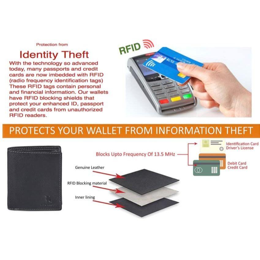 Кошелек из натуральной кожи с металлическим логотипом и съемным футляром для карт — фото 6