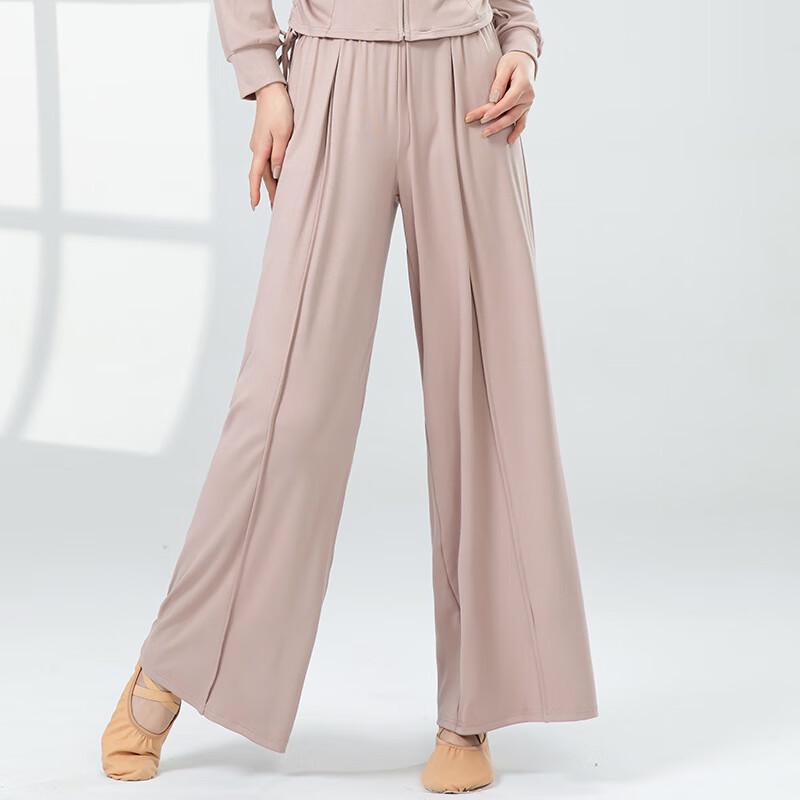 

Женские хлопковые широкие брюки для танцев в рубчик