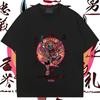 Samurai Round Collar Loose Big Size Clothes Harajuku Men's Tshirt Graphic Printing Hippie Tee Fashion Tops Frivolous Tees