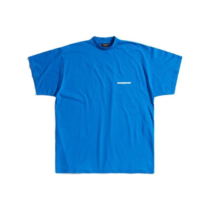 Balenciaga SS23 T Shirt Loose Fit Men's Blue 712398TMVJ64024