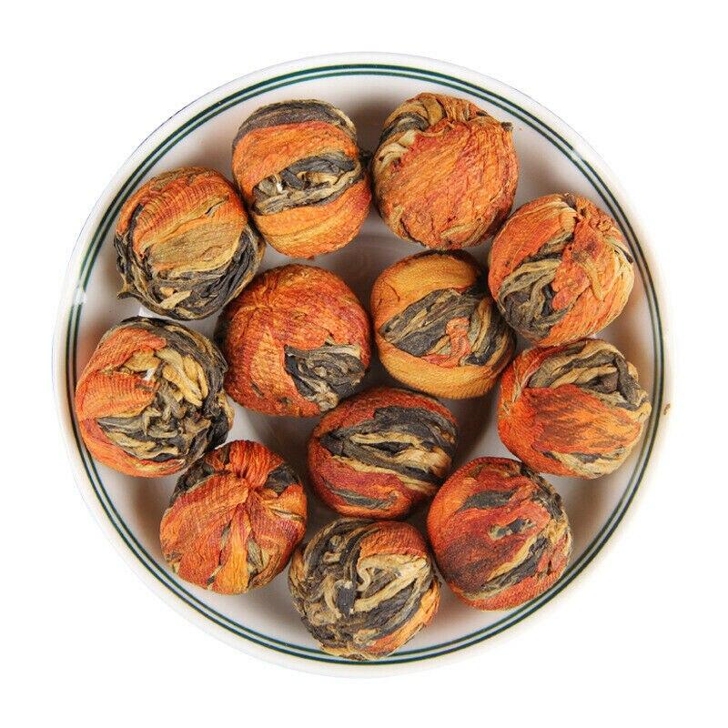 

Смешанный благовонный чёрный чай с добавлением мёда производителя Dianhong Lily Dragon Pearl Dian Hong 2022 г 100g