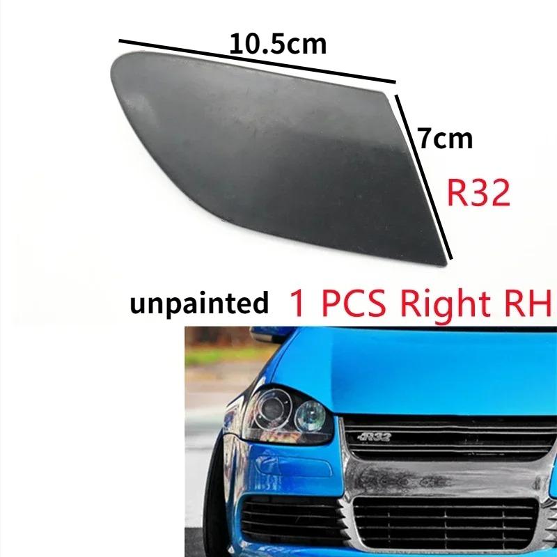 Front Bumper Headlamp Cover Head Light Washer Nozzle Cap For VW Golf V MK5 GTI R32 2003-2009