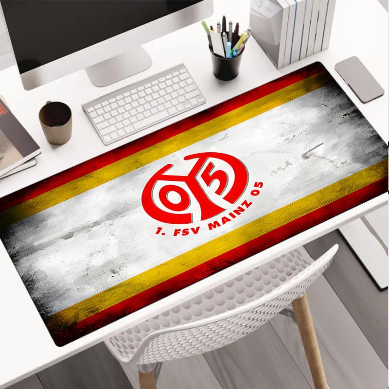 Mainz Fußball Wappen Mauspads, Gaming Mauspads, Tastaturpads, Schreibtischdekoration für Computer Notebook Fan Geschenk Geburtstagsgeschenk