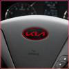 1 Pezzo Adesivo Decorazione Volante Auto Distintivo Emblema Centrale Volante ABS Per Kia Rio Ceed Sportage Cerato Soul Sorento K2 K5 k6 K7 K8 Flip