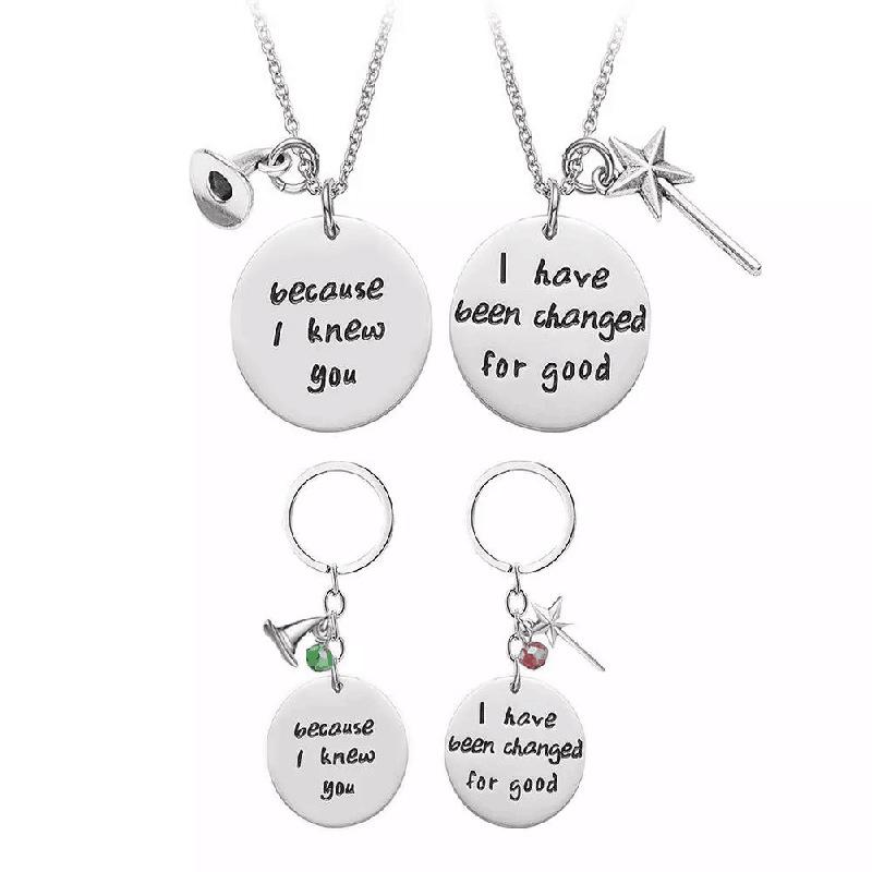 Music Necklace Keychain Gift Set