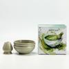 2Pcs/Set Ceramic Handmade Matcha Bowl with Spout Ceremony Tool Japanese Traditional Chawan Tea Set Accessories Matcha Gift Box