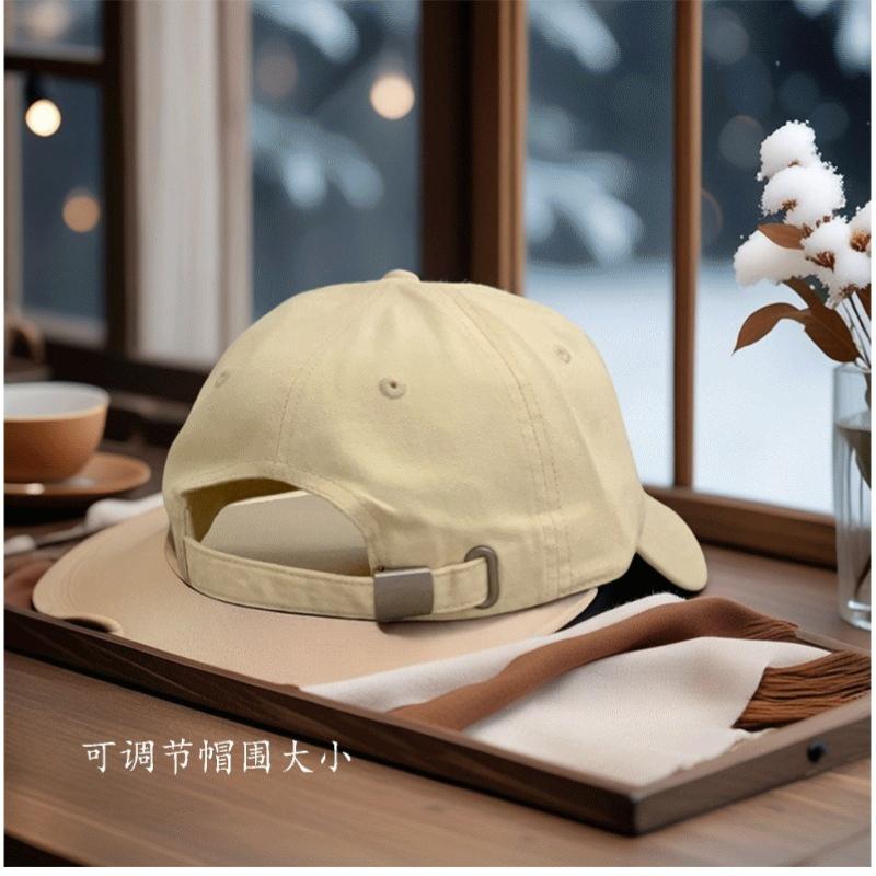 ins cute dog embroidery soft top baseball cap women's 2025 new autumn and winter Korean versatile peaked hat~